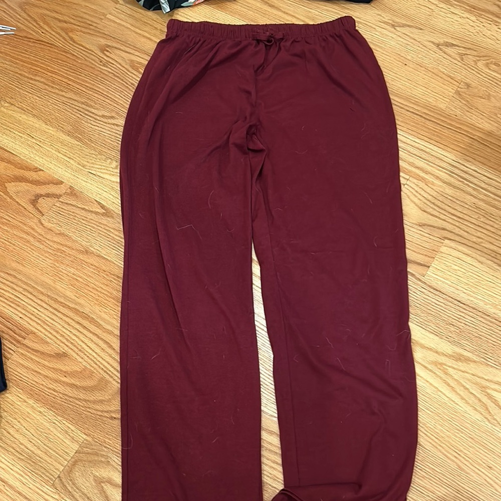 Red pijama pants